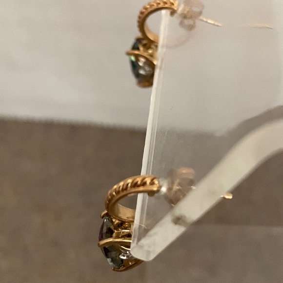 10k Gold Mystic Topaz Earrings - Picture 4 of 5